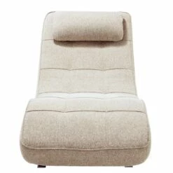 Fauteuil De Relaxation Long Island Tissu -HOME24 Soldes relaxliege long island webstoff stoff parsa beige grau 3940732