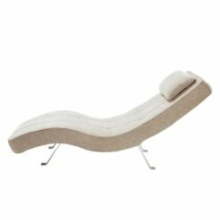 Fauteuil De Relaxation Long Island Tissu -HOME24 Soldes relaxliege long island webstoff stoff parsa beige grau 3940736
