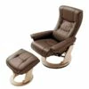 Fauteuil De Relaxation Odenwald -HOME24 Soldes relaxsessel odenwald mit hocker echtleder braun 3710889
