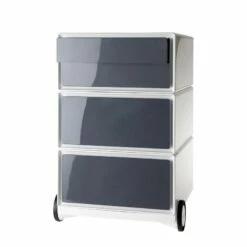 Caisson à Roulettes EasyBox II -HOME24 Soldes rollcontainer easybox ii weiss anthrazit 1595598