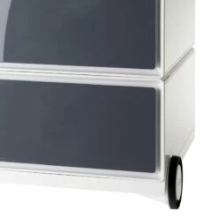 Caisson à Roulettes EasyBox II -HOME24 Soldes rollcontainer easybox ii weiss anthrazit 1595602
