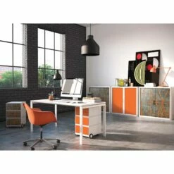 Caisson à Roulettes EasyBox II -HOME24 Soldes rollcontainer easybox ii weiss orange 3229645