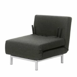 Fauteuil Convertible Carmack II -HOME24 Soldes schlafsessel carmack ii webstoff dunkelgrau 4163348