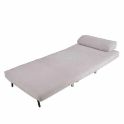 Fauteuil Convertible Copperfield Tissu -HOME24 Soldes schlafsessel copperfield webstoff stoff parsa beige grau 3943248