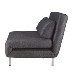 Fauteuil Convertible Copperfield Tissu -HOME24 Soldes schlafsessel copperfield webstoff stoff parsa grau schwarz 3943352