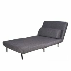 Fauteuil Convertible Copperfield Tissu -HOME24 Soldes schlafsessel copperfield webstoff stoff parsa grau schwarz 3943360