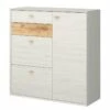 Armoire à Chaussures Calvi -HOME24 Soldes schuhschrank calvi pinie weiss dekor eiche 4254380
