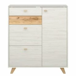 Armoire à Chaussures Calvi -HOME24 Soldes schuhschrank calvi pinie weiss dekor eiche 4254412