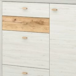 Armoire à Chaussures Calvi -HOME24 Soldes schuhschrank calvi pinie weiss dekor eiche 4259224