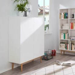 Meuble à Chaussures LINDHOLM - 2 Portes 37 Meuble à Chaussures LINDHOLM - 2 Portes -HOME24 Soldes schuhschrank lindholm i weiss eiche massiv 4031148