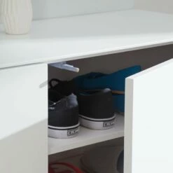 Meuble à Chaussures LINDHOLM - 2 Portes 40 Meuble à Chaussures LINDHOLM - 2 Portes -HOME24 Soldes schuhschrank lindholm i weiss eiche massiv 4037324