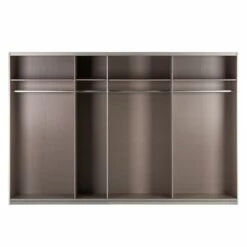 Armoire à Portes Coulissantes Quadra -HOME24 Soldes schwebetuerenschrank quadra spiegel alpinweiss glas weiss breite x hoehe 315 x 210 cm 1916890