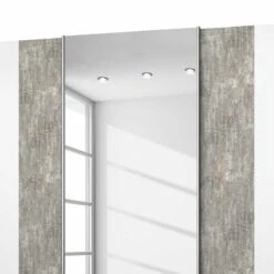 Armoire à Portes Coulissantes Siegen -HOME24 Soldes schwebetuerenschrank siegen alpinweiss steingrau 5012028