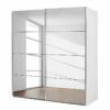 Armoire à Portes Coulissantes Subito -HOME24 Soldes schwebetuerenschrank subito 2 spiegeltueren alpinweiss 181 cm 2 tuerig 461826