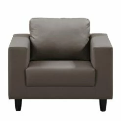 Fauteuil Bexwell I -HOME24 Soldes sessel bexwell kunstleder grau 5052680