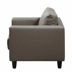 Fauteuil Bexwell I -HOME24 Soldes sessel bexwell kunstleder grau 5052684