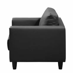 Fauteuil Bexwell I -HOME24 Soldes sessel bexwell kunstleder schwarz 5052640