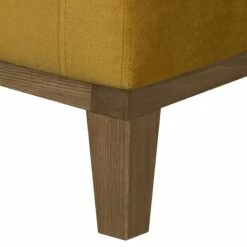 Fauteuil Blomma -HOME24 Soldes sessel blomma samtstoff senfgelb nussbaum 3670865