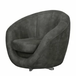 Fauteuil Marvin -HOME24 Soldes sessel duhnen antiklederlook dunkelgrau 4107512