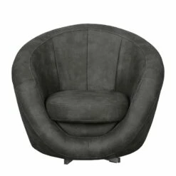 Fauteuil Marvin -HOME24 Soldes sessel duhnen antiklederlook dunkelgrau 4107516