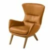 Fauteuil Hepburn I -HOME24 Soldes sessel hepburn echtleder echtleder neka cognac 5024180