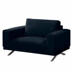 Fauteuil Lorcy -HOME24 Soldes sessel lorcy samt dunkelblau 4892824
