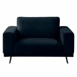 Fauteuil Lorcy -HOME24 Soldes sessel lorcy samt dunkelblau 4892828