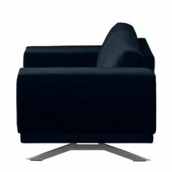 Fauteuil Lorcy -HOME24 Soldes sessel lorcy samt dunkelblau 4892832