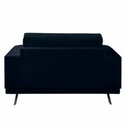 Fauteuil Lorcy -HOME24 Soldes sessel lorcy samt dunkelblau 4892836