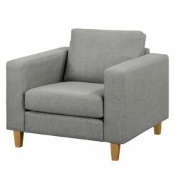 Fauteuil MAISON -HOME24 Soldes sessel maison webstoff hellgrau 4868924