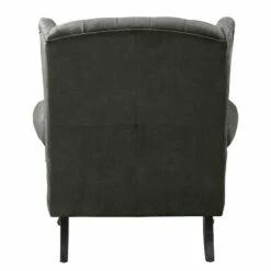 Fauteuil à Oreilles Miscol 30 Fauteuil à Oreilles Miscol -HOME24 Soldes sessel miscol antiklederlook mit hocker dunkelgrau 4886436