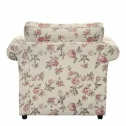 Fauteuil Rosehearty -HOME24 Soldes sessel rosehearty webstoff creme rose 4191084