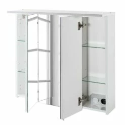 Armoire Avec Miroir Genf I -HOME24 Soldes spiegelschrank genf weiss glanz 3513957