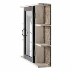 Armoire à Glace Goa White -HOME24 Soldes spiegelschrank goa white akazie massiv mehrfarbig 4846988