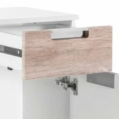 Armoire Basse Romana -HOME24 Soldes unterschrank romana hochglanz weiss eiche dekor 3328361