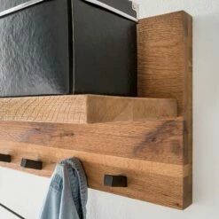 Porte-manteaux Mural Forunas I 16 Porte-manteaux Mural Forunas I -HOME24 Soldes wandgarderobe forunas i zerreiche wildeiche massiv 4012756