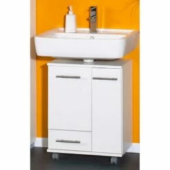 Meuble Sous Vasque Ottawa -HOME24 Soldes waschbeckenunterschrank ottawa mit einem schubkasten weiss perl 1292298