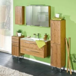 Meuble Lavabo Bern 7 Meuble Lavabo Bern -HOME24 Soldes waschtisch bern bambus natur lackiert 1324226